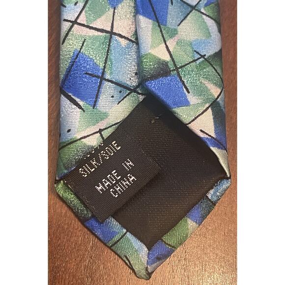 J. Garcia Like The Machine Collectors Edition Blue Green 100% Silk - Picture 7 of 9